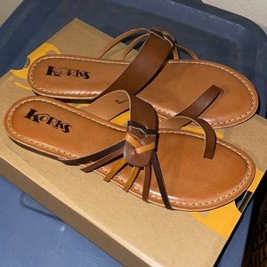 NWOT Korks sandal size 10